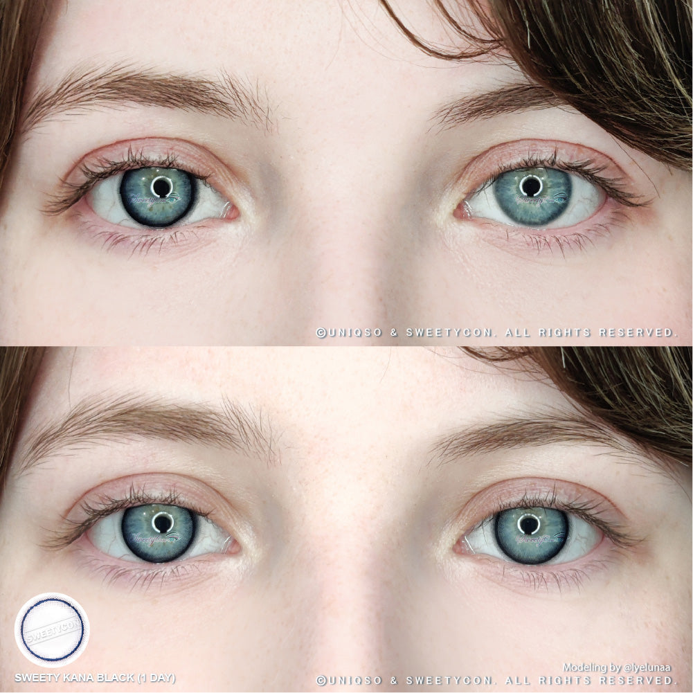 1 Day Sweety Kana Black (2 lenses or 10 lenses/pack)-Colored Contacts-UNIQSO UK