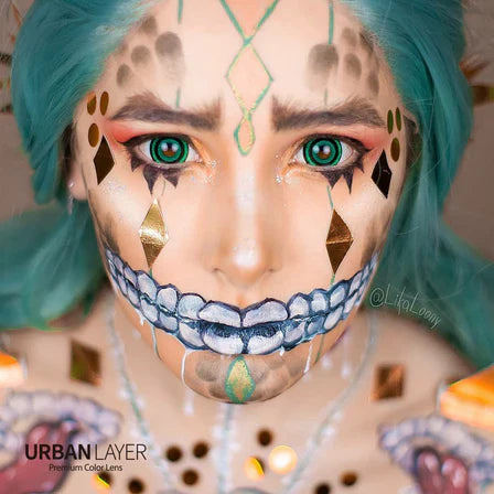 Sweety Mini Sclera Lens Green Goblin (1 lens/pack)-Mini Sclera Contacts-UNIQSO UK