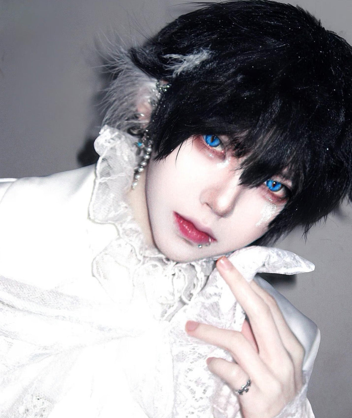 LumiDukki Feline Gleam Blue (2 lenses/pack)-Colored Contacts-UNIQSO