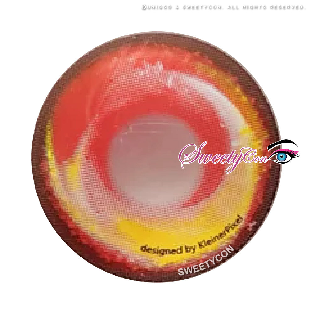 Anime Fire by KleinerPixel (1 lens/pack)-Colored Contacts-UNIQSO UK