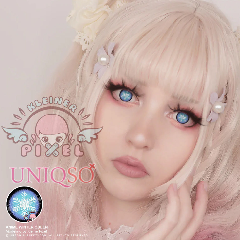 Anime Winter Queen by KleinerPixel (1 lens/pack)-Colored Contacts-UNIQSO UK