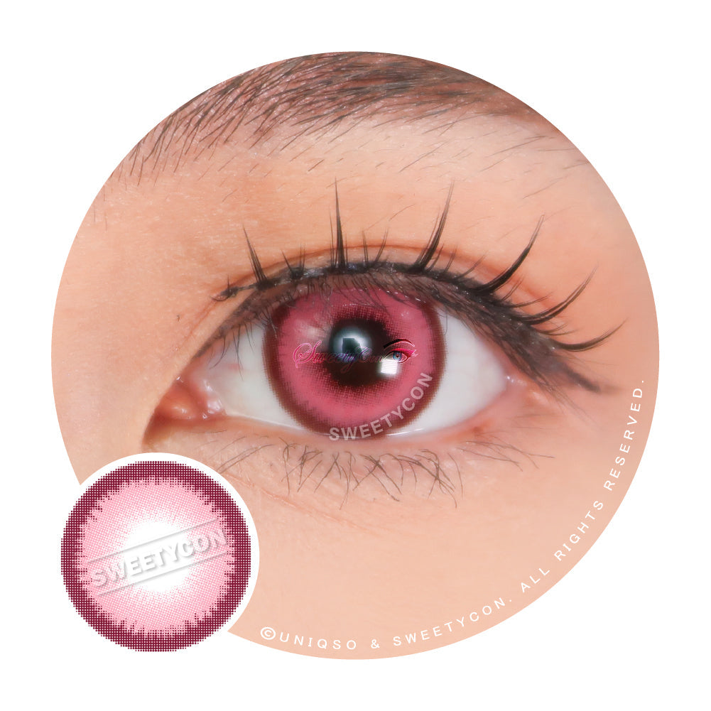 Sweety Halo Pink (1 lens/pack)-Colored Contacts-UNIQSO UK