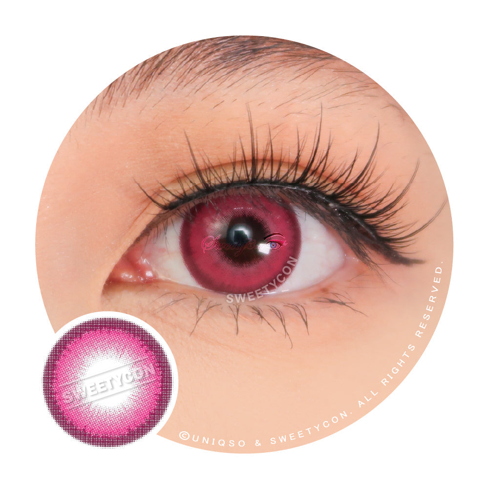 Sweety Halo Rose (1 lens/pack)-Colored Contacts-UNIQSO UK