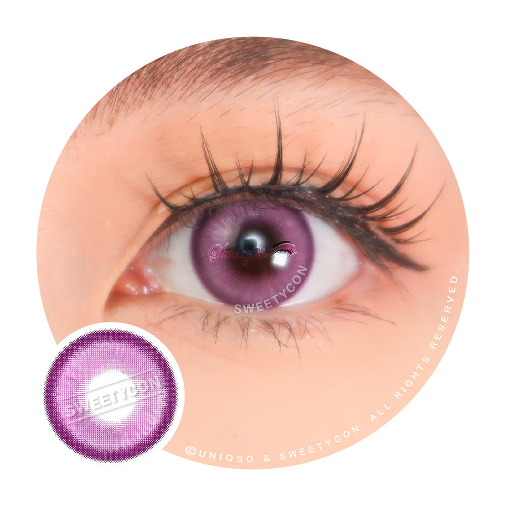 Sweety Halo Purple (1 lens/pack)-Colored Contacts-UNIQSO UK