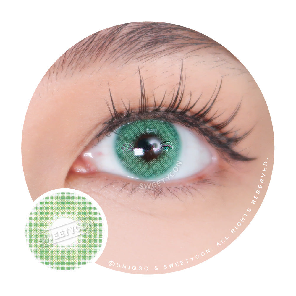 Sweety Hidrocor Emerald (1 lens/pack)-Colored Contacts-UNIQSO