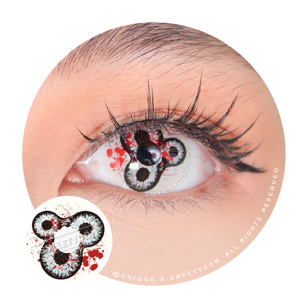 Sweety Crazy Devil's Triple (1 lens/pack)-Colored Contacts-UNIQSO