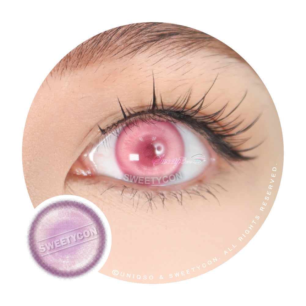 Sweety Delulu Pink (1 lens/pack)-Colored Contacts-UNIQSO