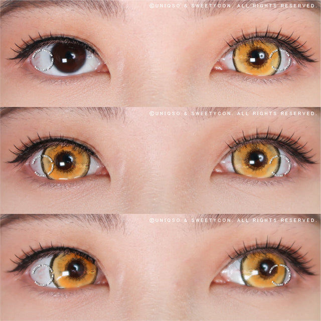 Sweety Mini Sclera Aquaman Yellow (1 lens/pack)-Mini Sclera Contacts-UNIQSO