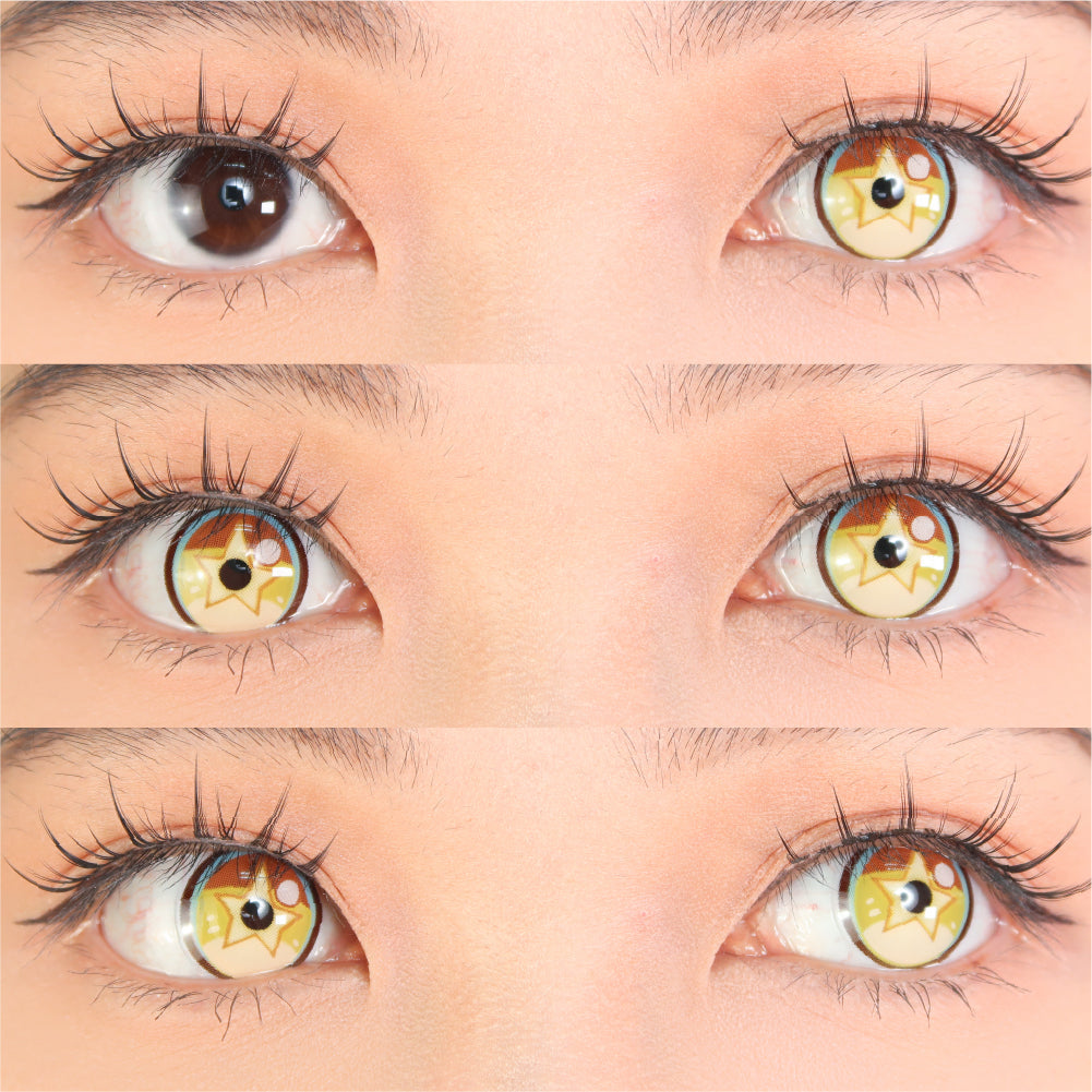 Sweety x Eyesinger Golden Starburst (2 lenses/pack)-Colored Contacts-UNIQSO UK