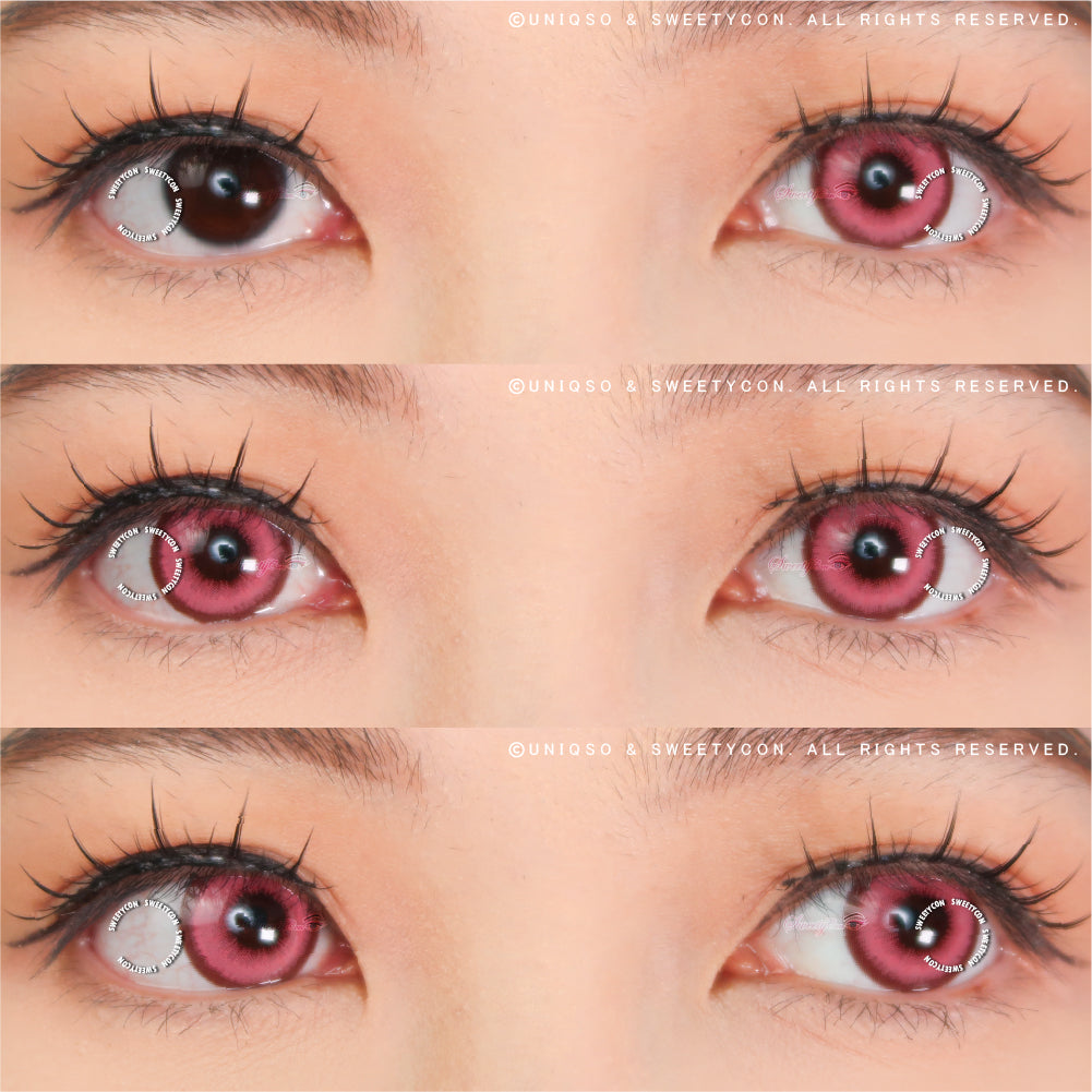 Sweety Halo Pink (1 lens/pack)-Colored Contacts-UNIQSO UK