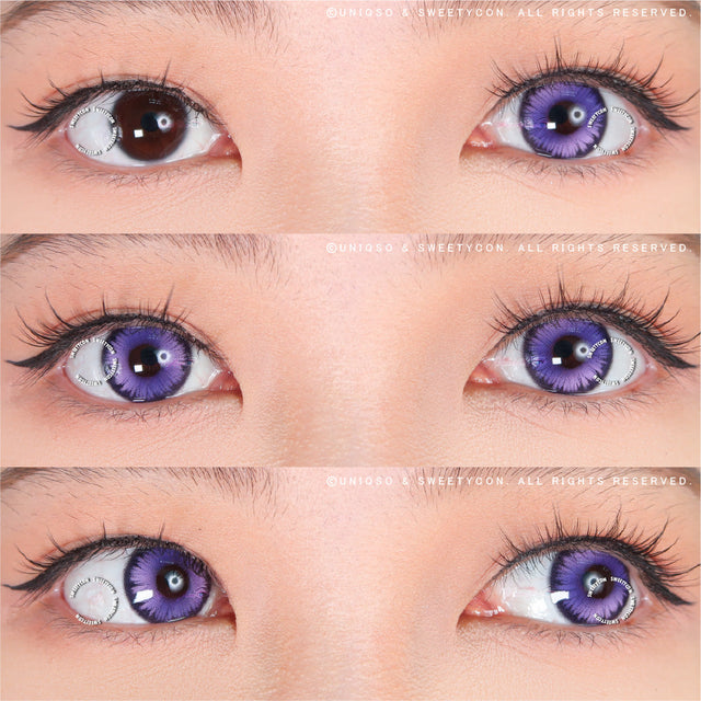 Sweety Mystic Wing Violet (1 lens/pack)-Colored Contacts-UNIQSO
