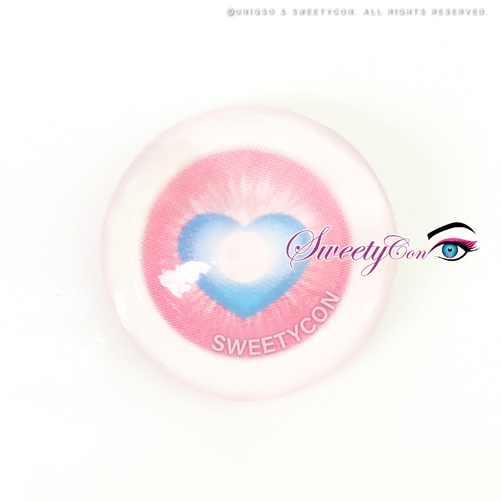 Sweety x Eyesinger Cupid Heart Pink (2 lenses/pack)-Colored Contacts-UNIQSO UK