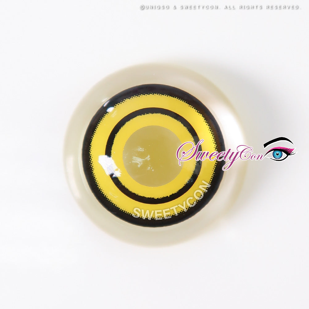 Sweety Crazy Yellow Rings V3 (Chainsaw Man - Makima) (1 lens/pack)-Crazy Contacts-UNIQSO