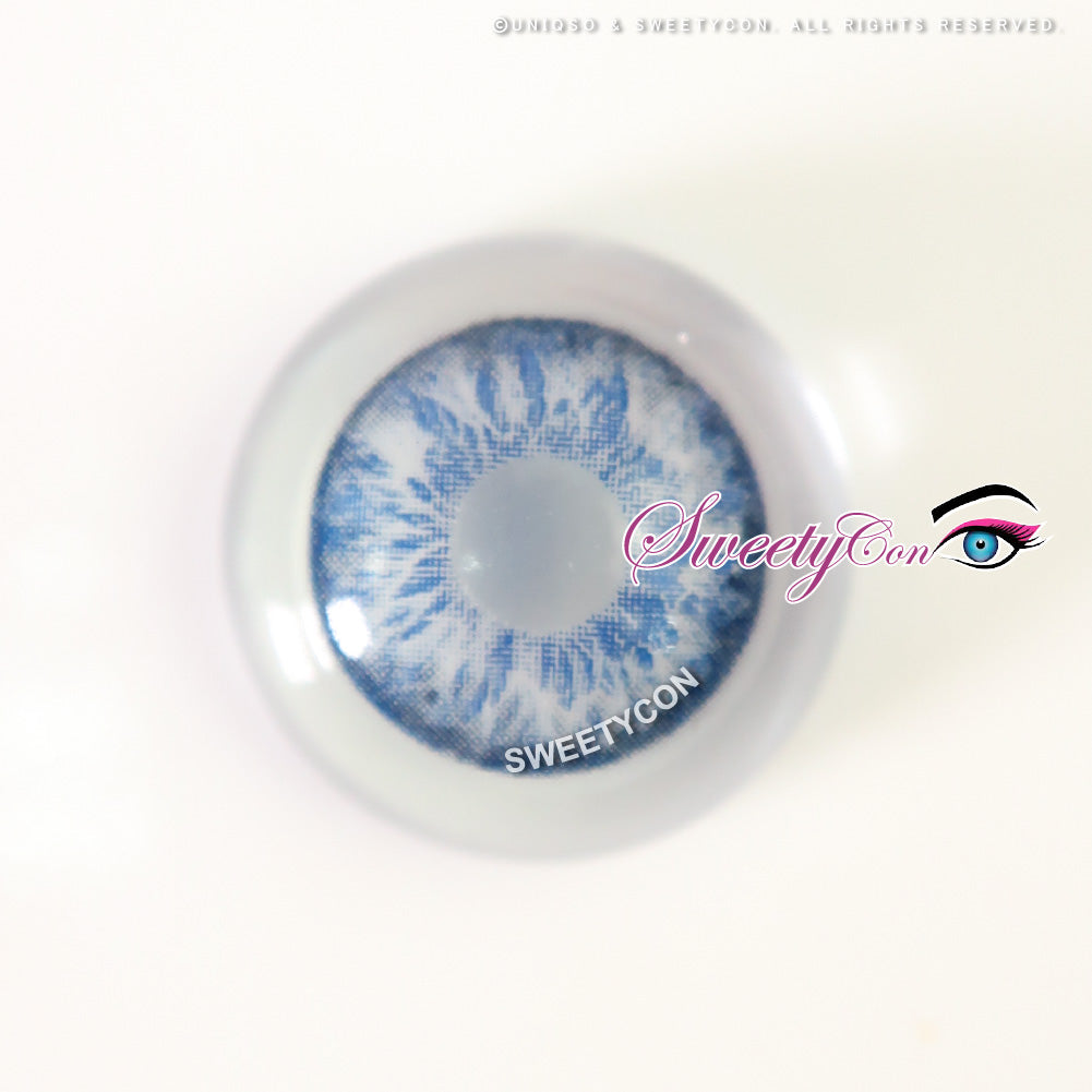Sweety Blossom Blue Margarita (1 lens/pack)-Colored Contacts-UNIQSO
