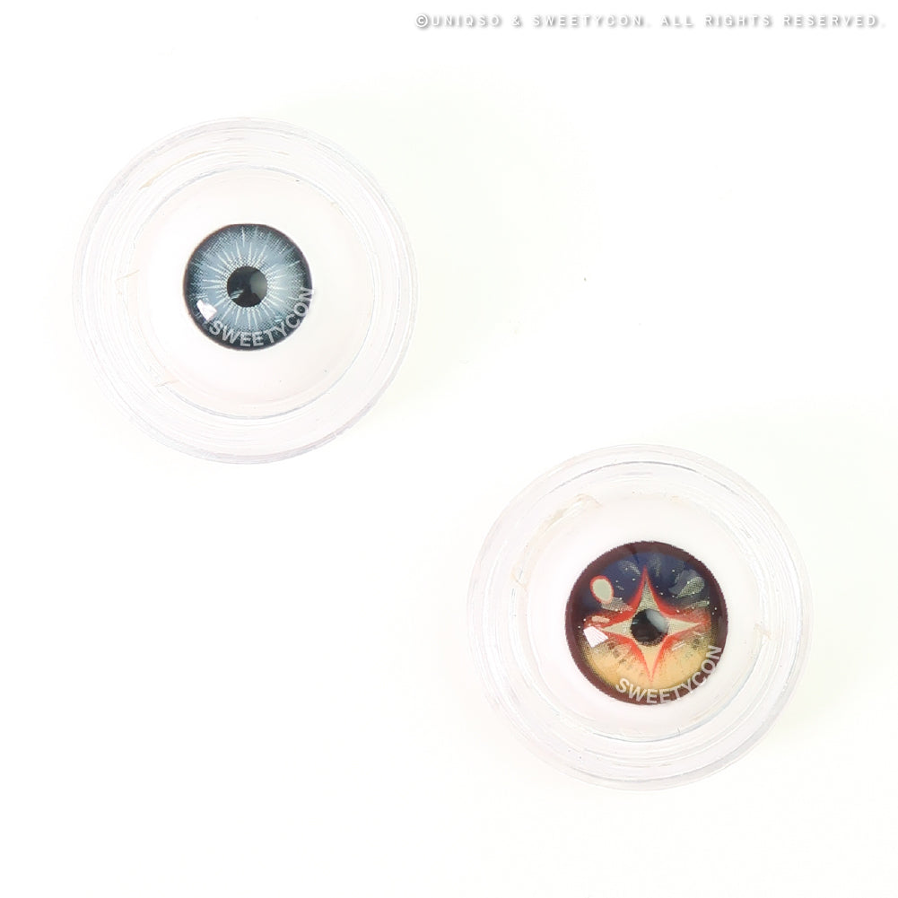 Sweety x Eyesinger Amber Star Crest (2 lenses/pack)-Colored Contacts-UNIQSO UK