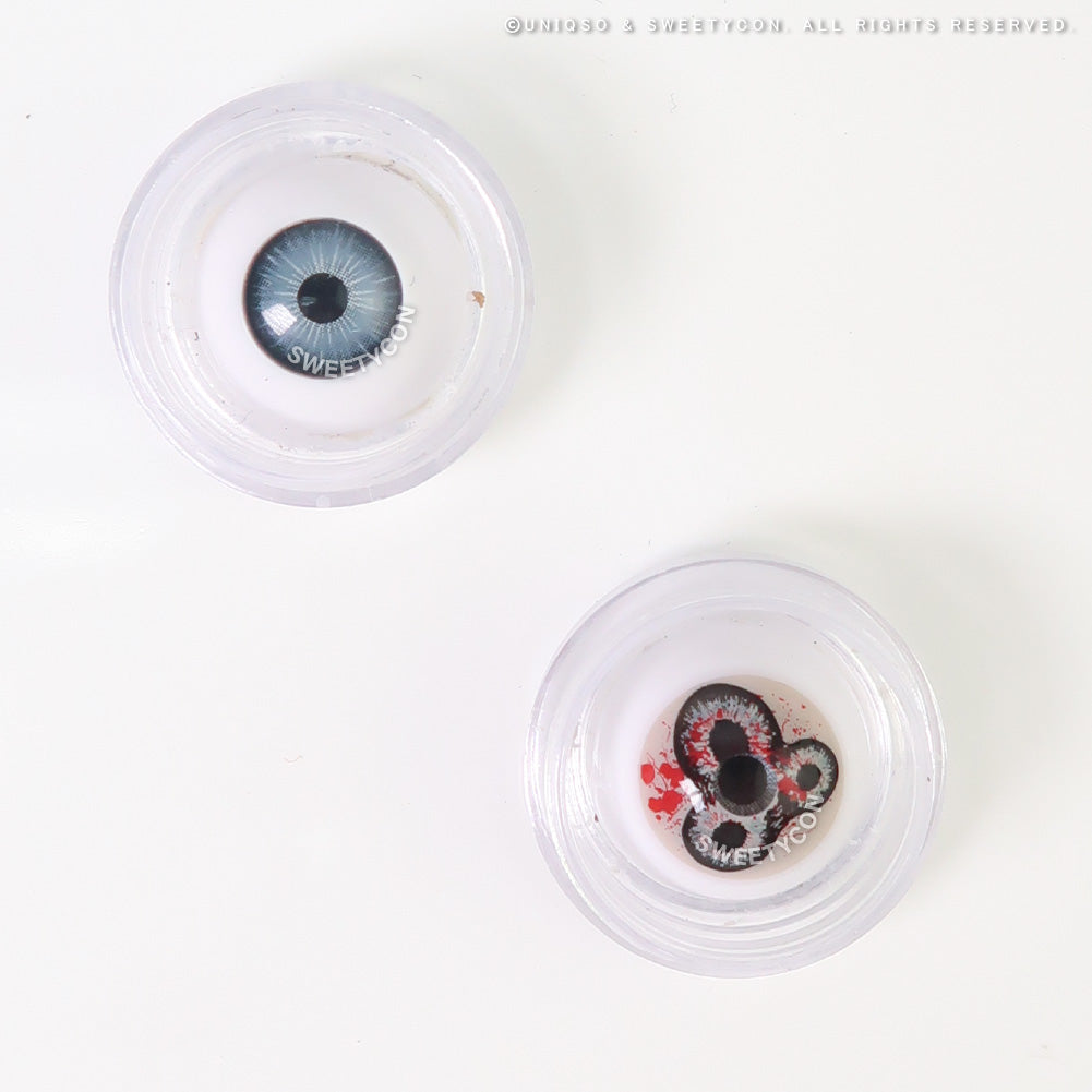 Sweety Crazy Devil's Triple (1 lens/pack)-Colored Contacts-UNIQSO