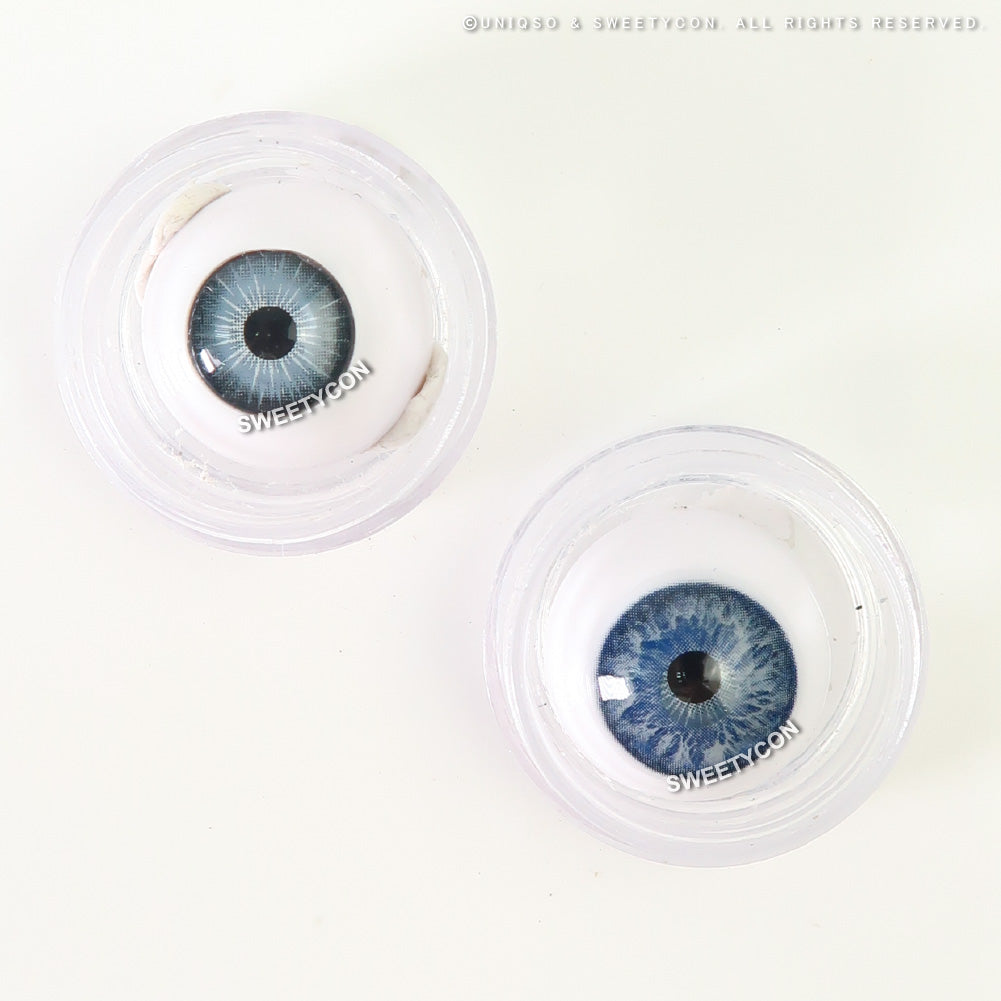 Sweety Blossom Blue Margarita (1 lens/pack)-Colored Contacts-UNIQSO