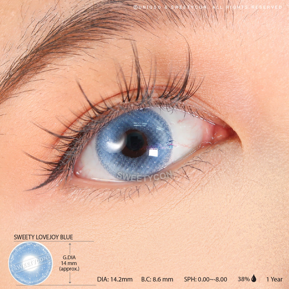 Sweety Lovejoy Blue (1 lens/pack)-Colored Contacts-UNIQSO