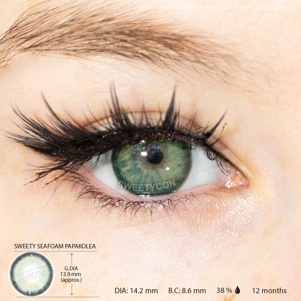 1 Day Sweety Seafoam Papakolea (10 lenses/pack)-Colored Contacts-UNIQSO