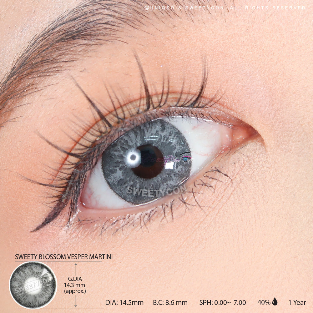 Sweety Blossom Vesper Martini (1 lens/pack)-Colored Contacts-UNIQSO