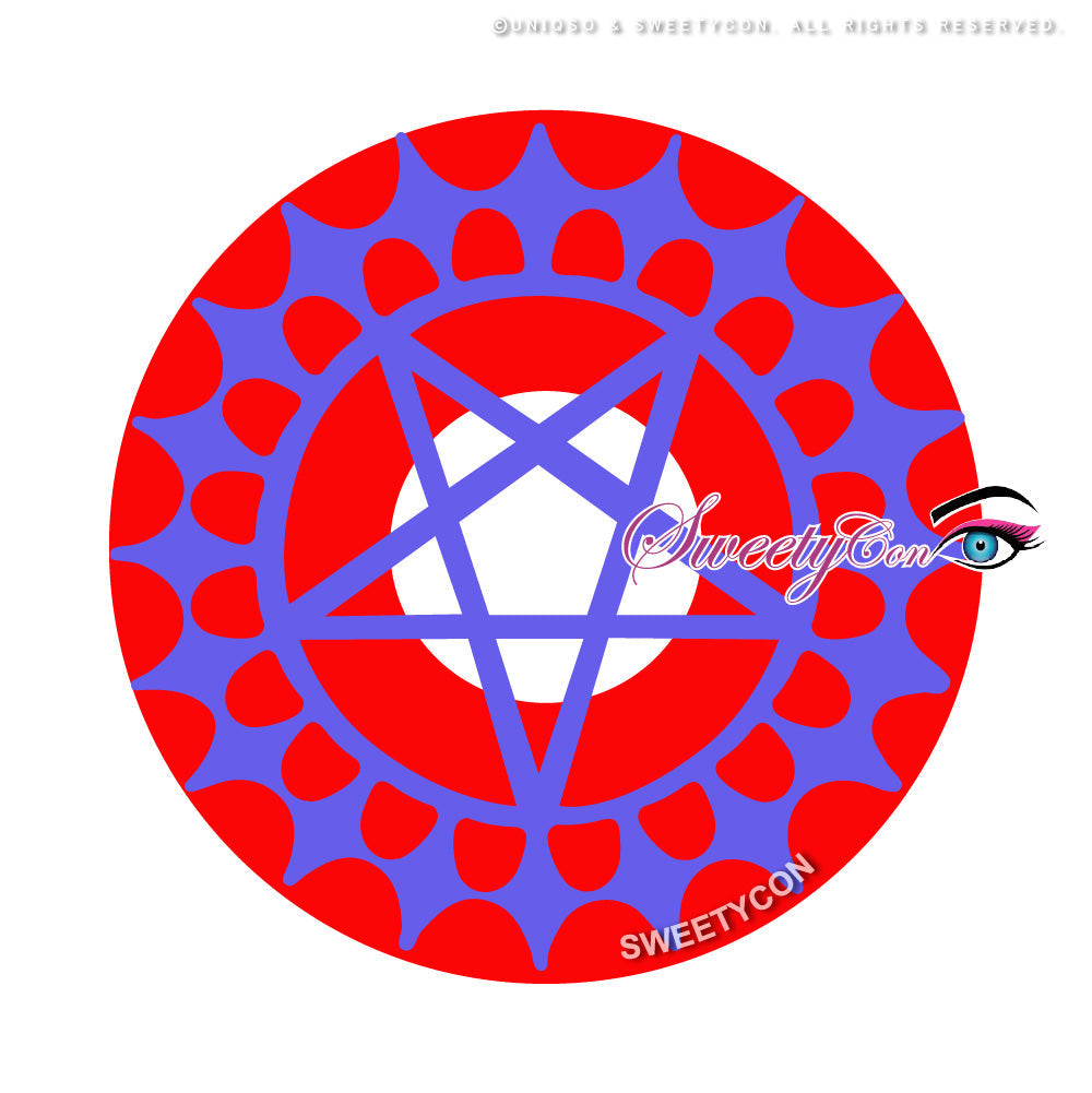 Sweety Red Violet Ciel Phantomhive (1 lens/pack)-Colored Contacts-UNIQSO