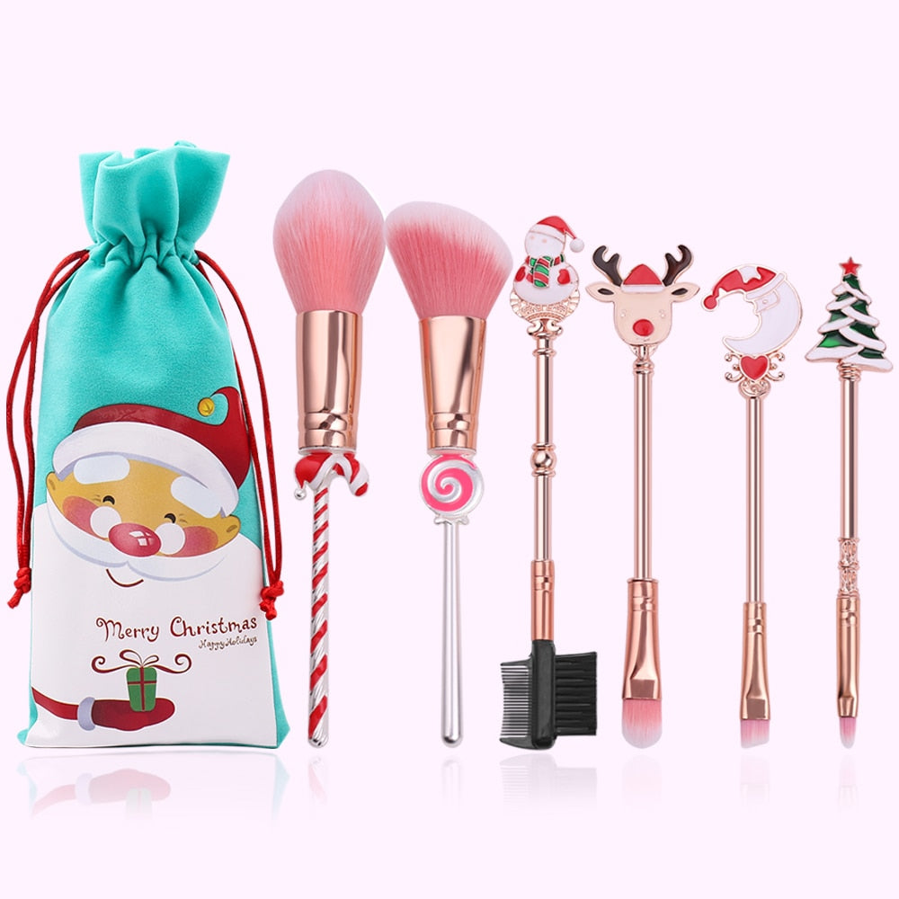 Christmas Makeup Brushes Set-Makeup Brushes-UNIQSO UK