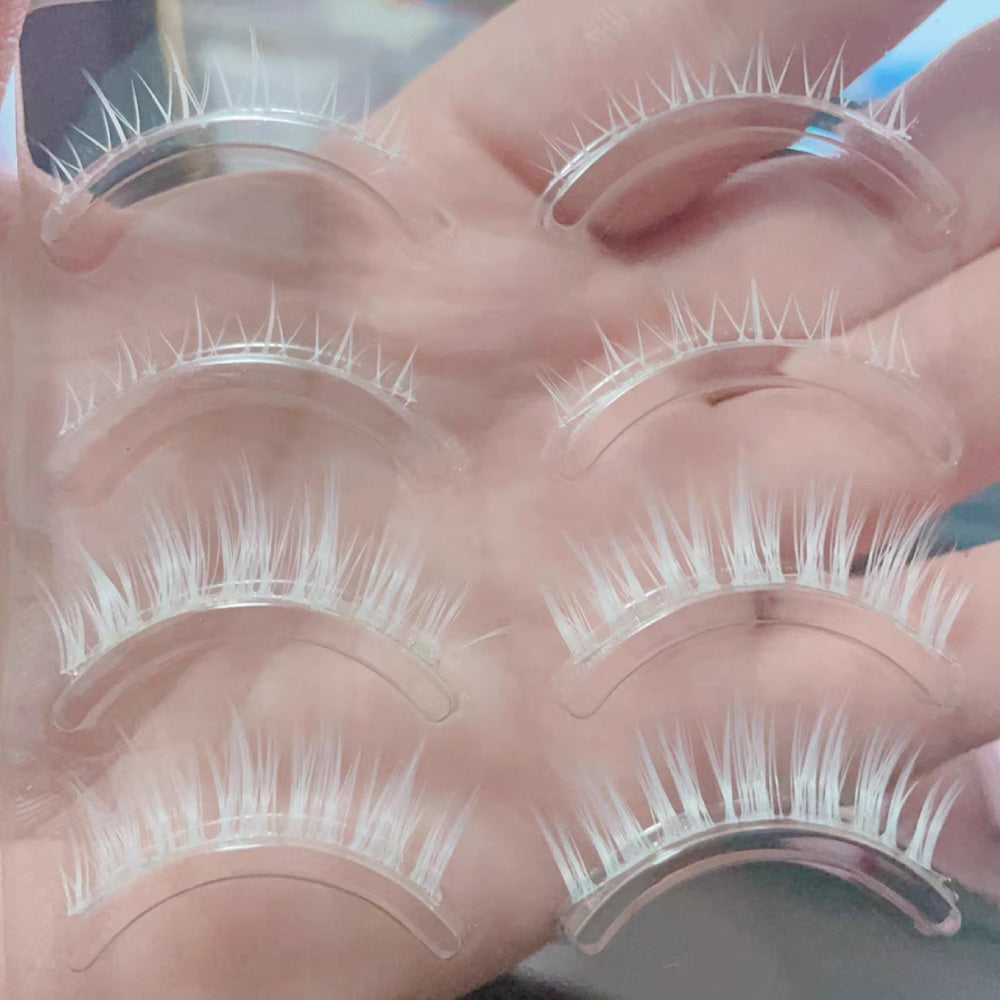 Cosplay Lower and Upper White Eyelash Set-Fake Eyelash-UNIQSO UK