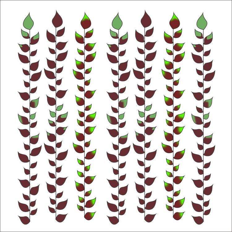 Demon Killer Tattoo Sticker Pink Red Leaf-Cosplay Accessories-UNIQSO UK