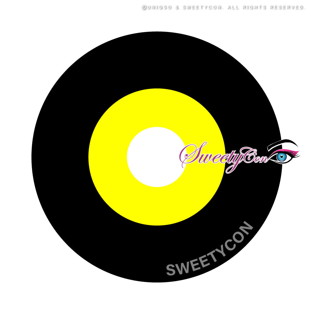 Sweety Mini Sclera Yellow Ghoul (1 lens/pack)-Mini Sclera Contacts-UNIQSO