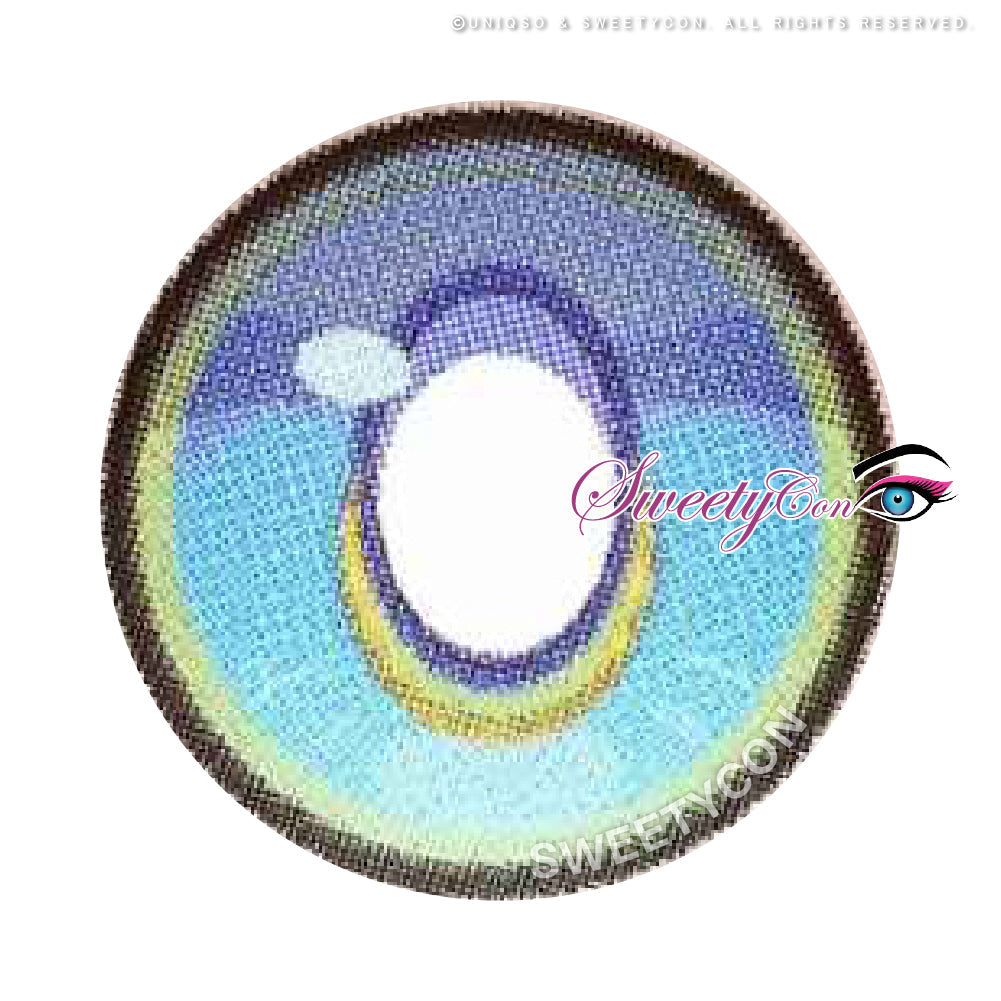 Sweety x Eyesinger Crystal Diamond Aqua (2 lenses/pack)-Colored Contacts-UNIQSO UK