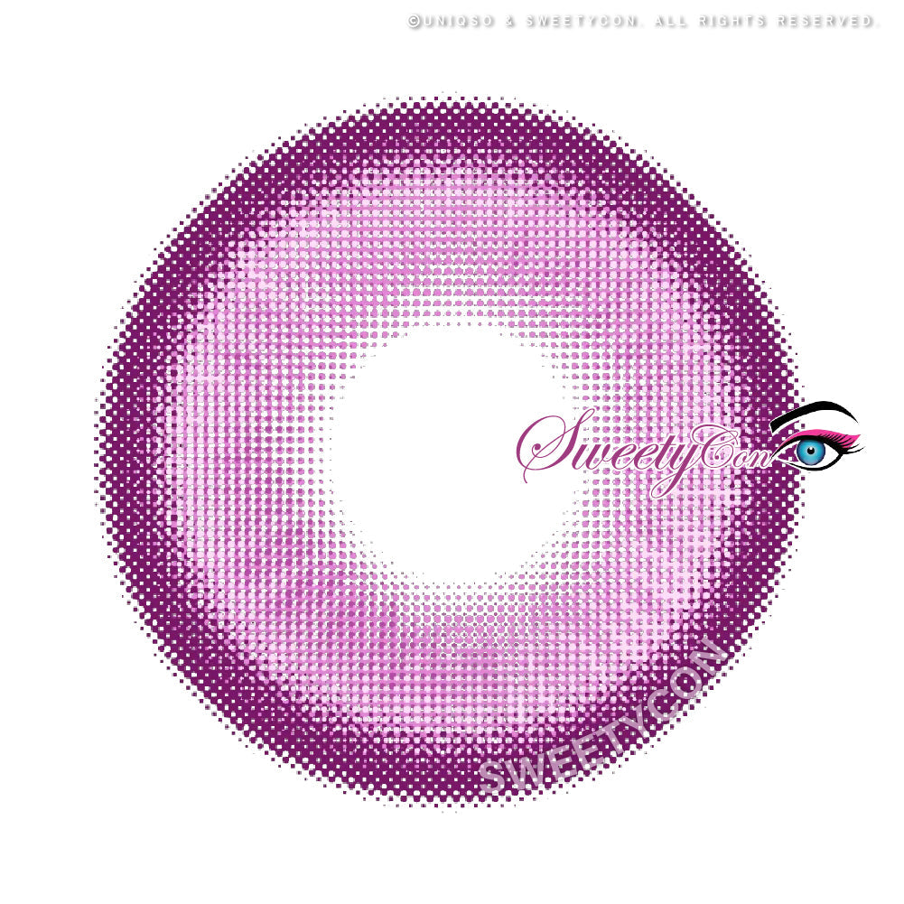 Sweety Halo Purple (1 lens/pack)-Colored Contacts-UNIQSO UK
