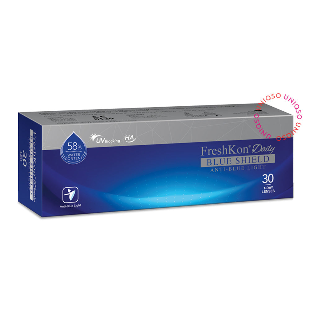 FreshKon Daily Blue Shield (10 lenses/pack)-Clear Contacts-UNIQSO UK