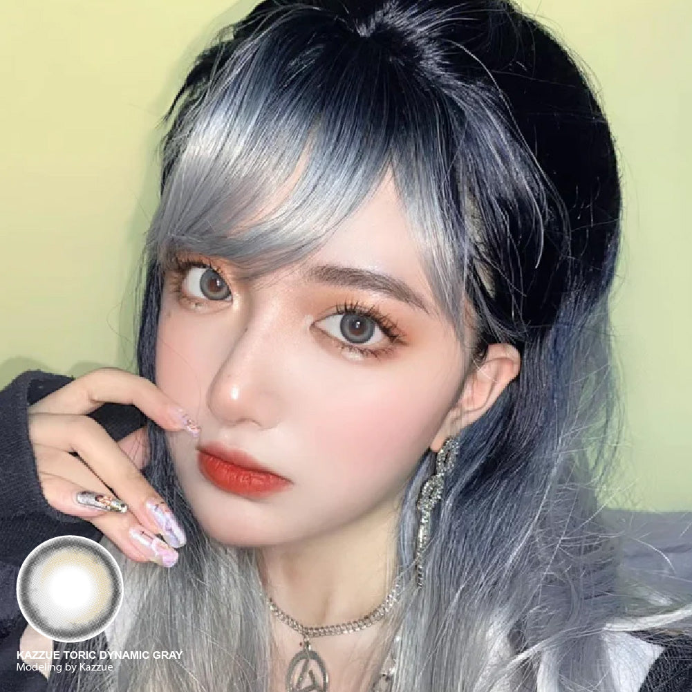 Kazzue Toric Dynamic Gray (1 lens/pack)-Colored Contacts-UNIQSO UK