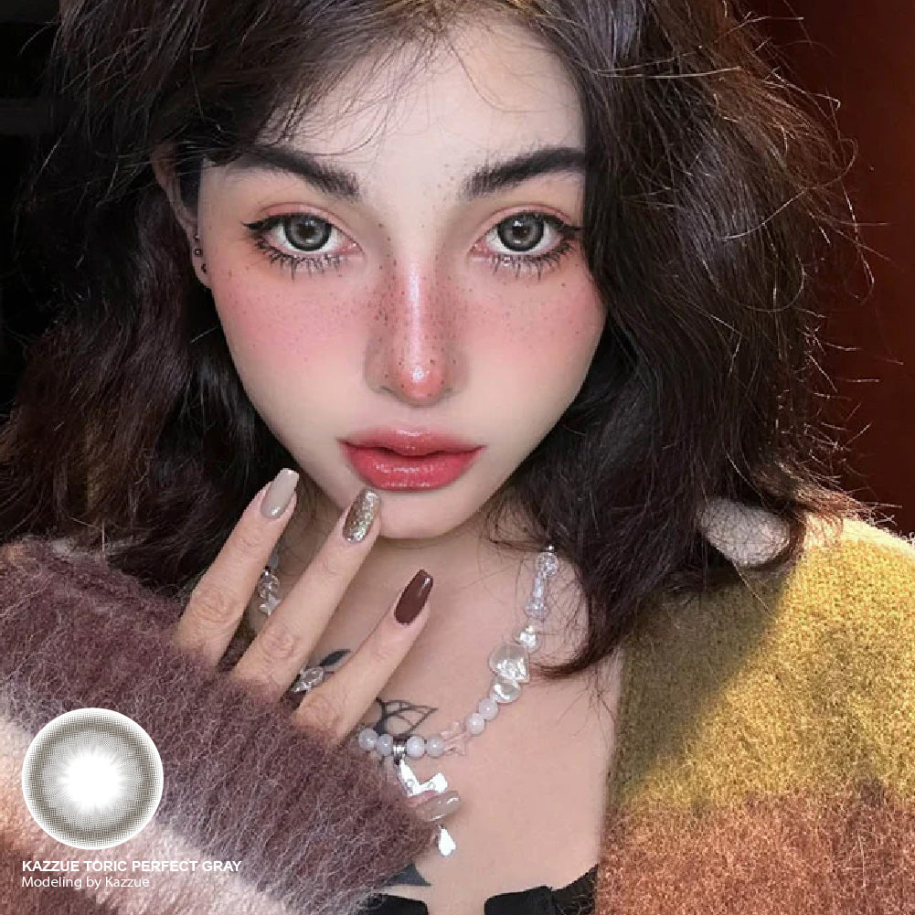 Kazzue Toric Perfect Gray (1 lens/pack)-Colored Contacts-UNIQSO UK