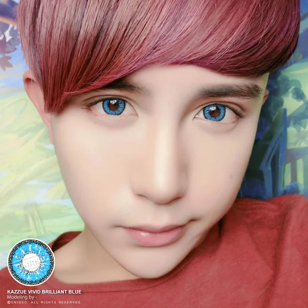 Kazzue Vivid Brilliant Blue (1 lens/pack)-Colored Contacts-UNIQSO UK