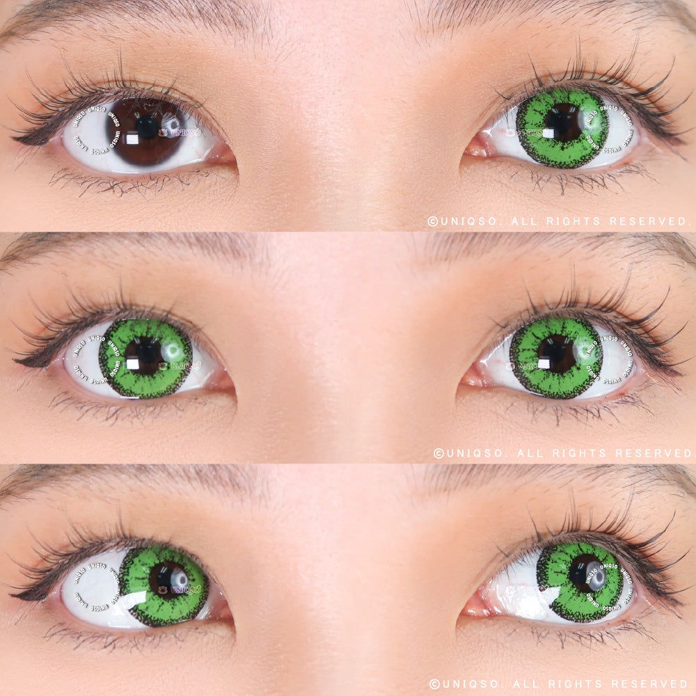 Kazzue Vivid Brilliant Green (1 lens/pack)-Colored Contacts-UNIQSO UK