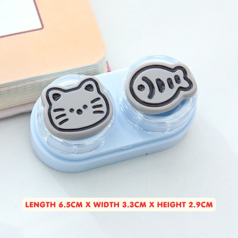 Lens Case Travel Kit - Cute Kitty-Lens Case-UNIQSO UK