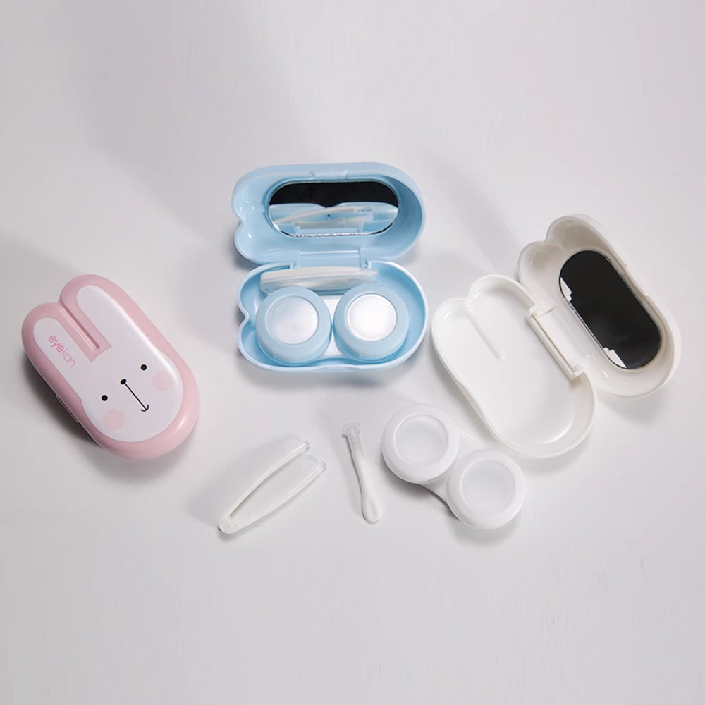 Lens Case Travel Kit - Cute Long Ears Bunny-Lens Case-UNIQSO UK