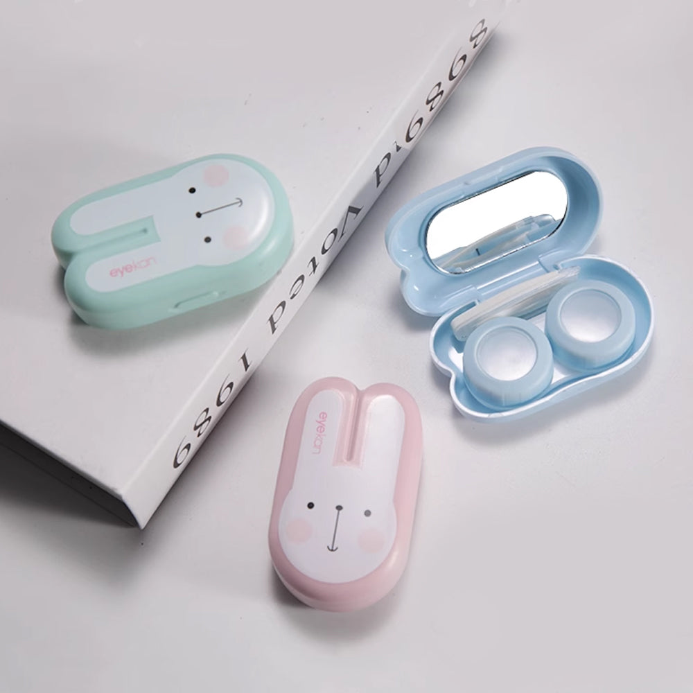 Lens Case Travel Kit - Cute Long Ears Bunny-Lens Case-UNIQSO UK