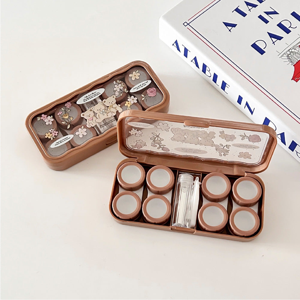 Lens Case Travel Kit - Mochi Bear-Lens Case-UNIQSO UK