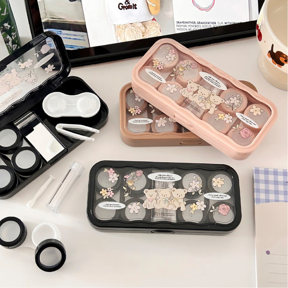 Lens Case Travel Kit - Mochi Bear-Lens Case-UNIQSO UK