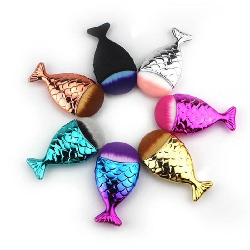 Mermaid Foundation Brush-Makeup Brushes-UNIQSO UK