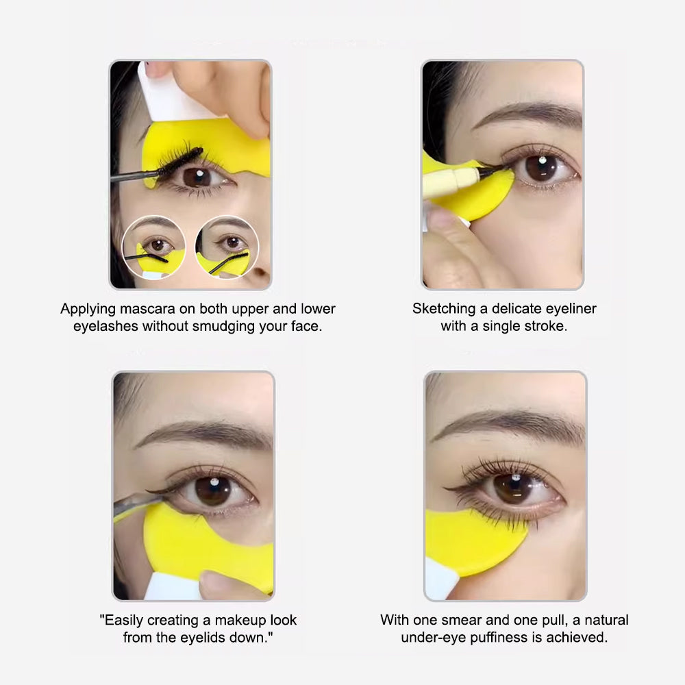Multifunctional Eye Makeup Tool For Eyeliner, Eyeshadow, Mascara, Lower Lashes Shield-Eye Makeup Tool-UNIQSO UK