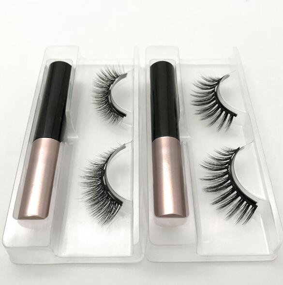 Natural Long Faux Mink Magnetic Eyelashes With Eyeliner-Magnetic Eyelash-UNIQSO UK