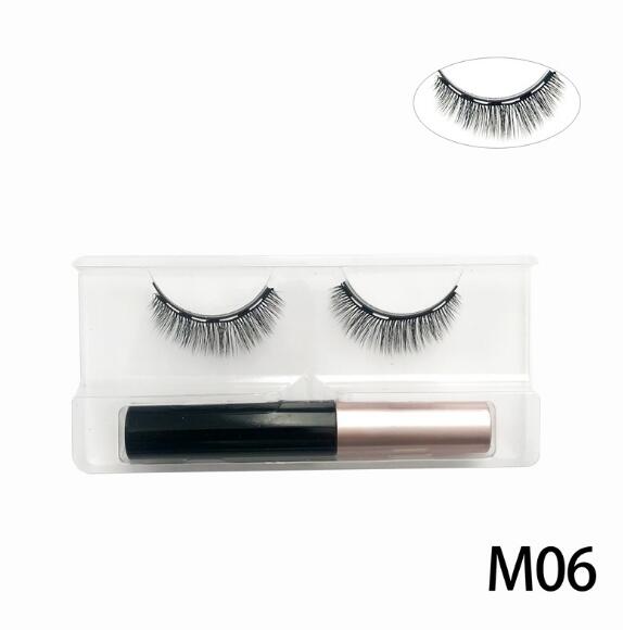Natural Long Faux Mink Magnetic Eyelashes With Eyeliner-Magnetic Eyelash-UNIQSO UK