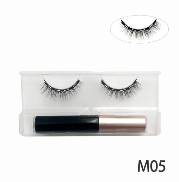 Natural Long Faux Mink Magnetic Eyelashes With Eyeliner-Magnetic Eyelash-UNIQSO UK