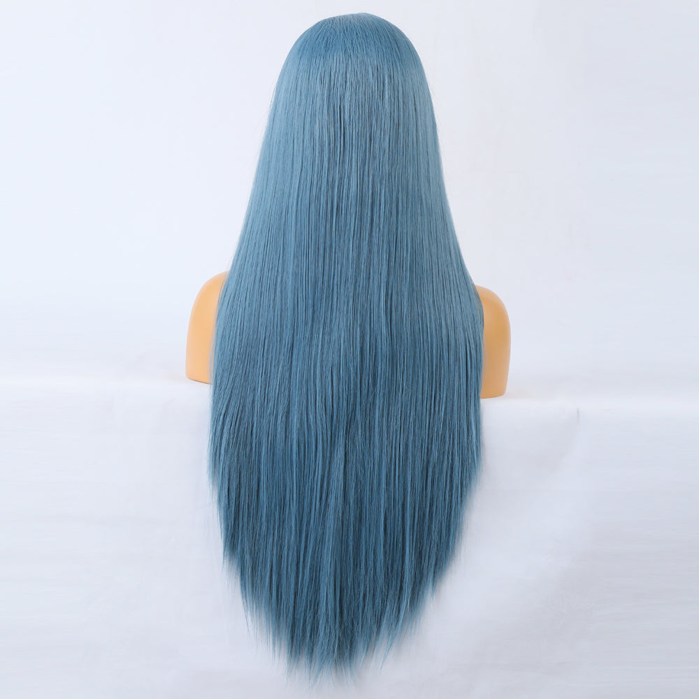 Premium Wig - Charming Victoria Long Straight Blue Hair Wigs-Lace Front Wig-UNIQSO UK