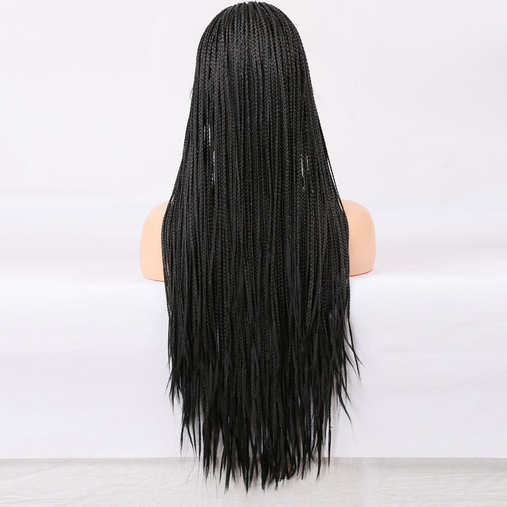 Premium Wig - Elvira Front Lace Long Braided Wigs-Lace Front Wig-UNIQSO UK