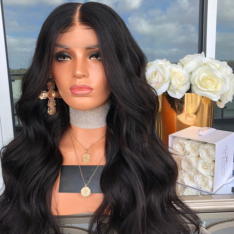 Premium Wig - Mid-Section Long Curly Big Wave Fluffy Lace Front-Lace Front Wig-UNIQSO UK