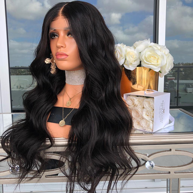 Premium Wig - Mid-Section Long Curly Big Wave Fluffy Lace Front-Lace Front Wig-UNIQSO UK